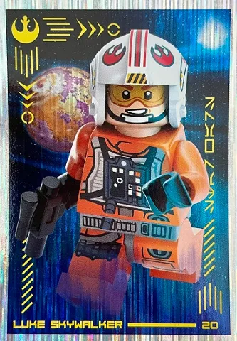 Star Wars Trading Card Collection (Polish) Series 4 (Edycja Mocy) - # 20 Luke Skywalker