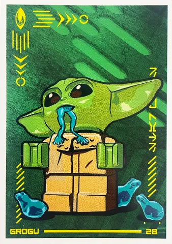 Star Wars Trading Card Collection (Polish) Series 4 (Edycja Mocy) - # 28 Grogu