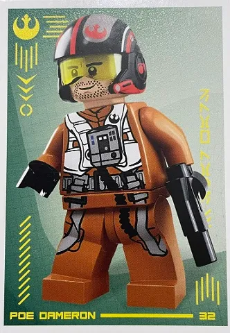 Star Wars Trading Card Collection (Polish) Series 4 (Edycja Mocy) - # 32 Poe Dameron