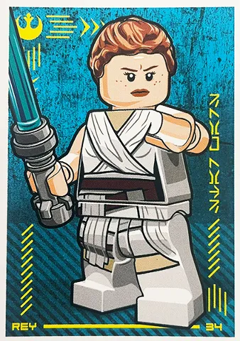 Star Wars Trading Card Collection (Polish) Series 4 (Edycja Mocy) - # 34 Rey