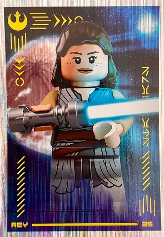 Star Wars Trading Card Collection (Polish) Series 4 (Edycja Mocy) - # 35 Rey