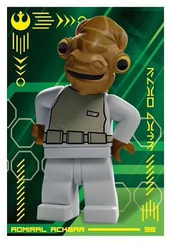 Star Wars Trading Card Collection (Polish) Series 4 (Edycja Mocy) - # 38 Admiral Ackbar