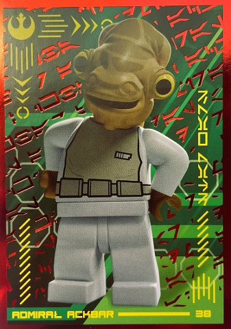 Star Wars Trading Card Collection (Polish) Series 4 (Edycja Mocy) - # 38 Admirał Ackbar (Foil Variant)