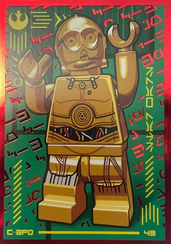 Star Wars Trading Card Collection (Polish) Series 4 (Edycja Mocy) - # 49 C-3PO (Foil Variant)