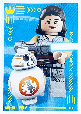 Star Wars Trading Card Collection (Polish) Series 4 (Edycja Mocy) - # 61 BB-8 i Rey