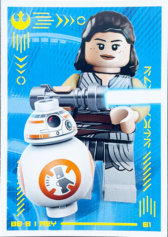 Star Wars Trading Card Collection (Polish) Series 4 (Edycja Mocy) - # 61 BB-8 i Rey