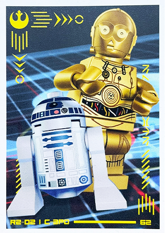 Star Wars Trading Card Collection (Polish) Series 4 (Edycja Mocy) - # 62 R2-D2 i C-3PO