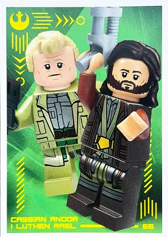 Star Wars Trading Card Collection (Polish) Series 4 (Edycja Mocy) - # 66 Cassian Andor i Luthen Rael