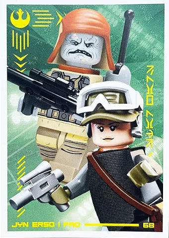Star Wars Trading Card Collection (Polish) Series 4 (Edycja Mocy) - # 68 Jyn Erso i Pao