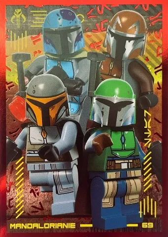 Star Wars Trading Card Collection (Polish) Series 4 (Edycja Mocy) - # 69 Mandalorianie (Foil Variant)