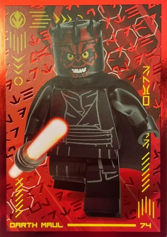 Star Wars Trading Card Collection (Polish) Series 4 (Edycja Mocy) - # 74 Darth Maul (Foil Variant)