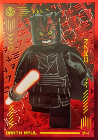 Star Wars Trading Card Collection (Polish) Series 4 (Edycja Mocy) - # 74 Darth Maul (Foil Variant)