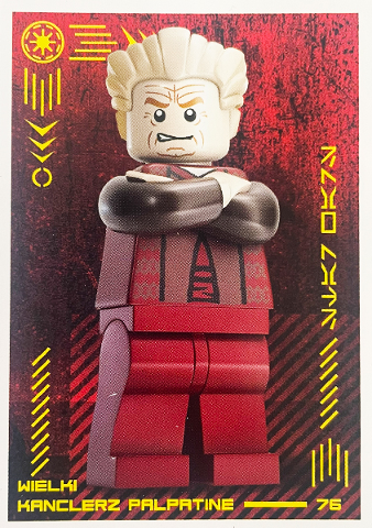 Star Wars Trading Card Collection (Polish) Series 4 (Edycja Mocy) - # 76 Wielki kanclerz Palpatine