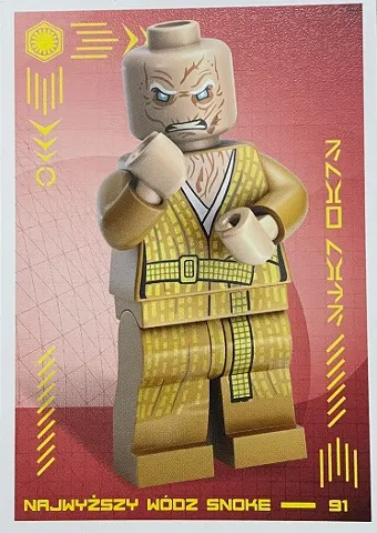 Star Wars Trading Card Collection (Polish) Series 4 (Edycja Mocy) - # 91 Najwyższy Wódz Snoke