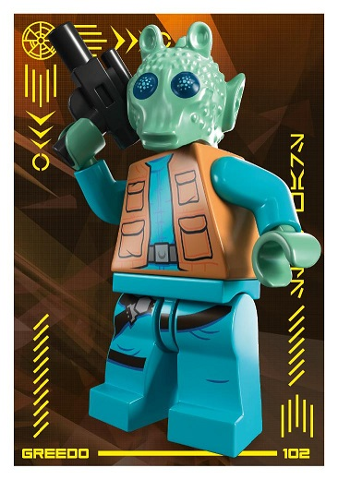 Star Wars Trading Card Collection (Polish) Series 4 (Edycja Mocy) - # 102 Greedo