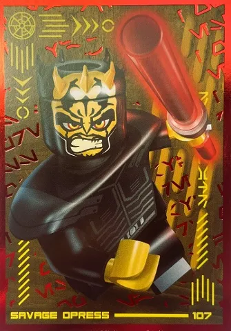 Star Wars Trading Card Collection (Polish) Series 4 (Edycja Mocy) - # 107 Savage Opress (Foil Variant)