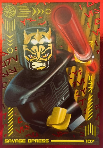 Star Wars Trading Card Collection (Polish) Series 4 (Edycja Mocy) - # 107 Savage Opress (Foil Variant)