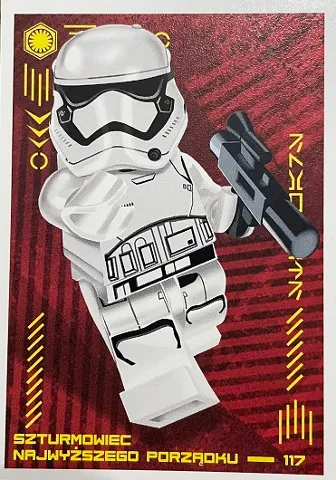 Star Wars Trading Card Collection (Polish) Series 4 (Edycja Mocy) - # 117 Szturmowiec najwyższego porządku