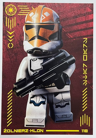 Star Wars Trading Card Collection (Polish) Series 4 (Edycja Mocy) - # 118 Żołnierz-klon