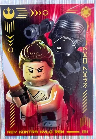 Star Wars Trading Card Collection (Polish) Series 4 (Edycja Mocy) - # 131 Rey kontra Kylo Ren