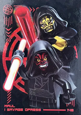 Star Wars Trading Card Collection (Polish) Series 4 (Edycja Mocy) - # 148 Maul i Savage Opress