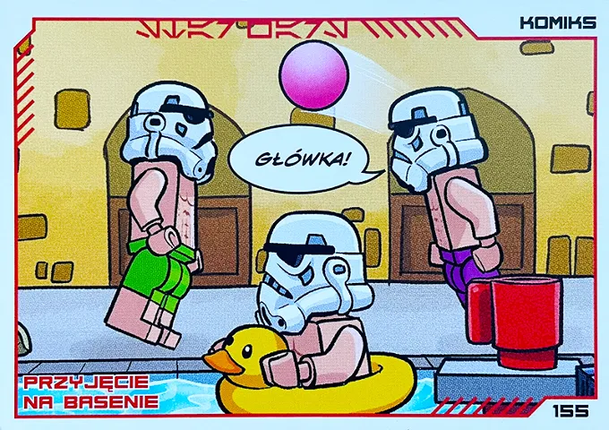 Star Wars Trading Card Collection (Polish) Series 4 (Edycja Mocy) - # 155 Przyjęcie na basenie