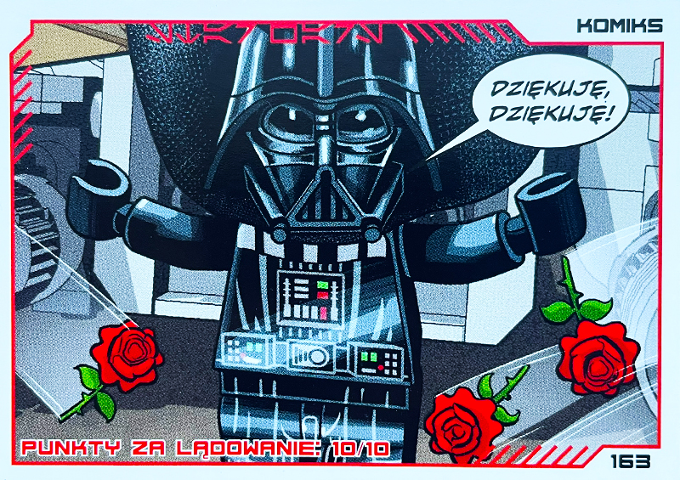 Star Wars Trading Card Collection (Polish) Series 4 (Edycja Mocy) - # 163 Punkty za lądowanie: 10/10
