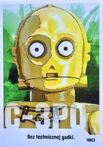 Star Wars Trading Card Collection (Polish) Series 4 (Edycja Mocy) - # 180 C-3PO