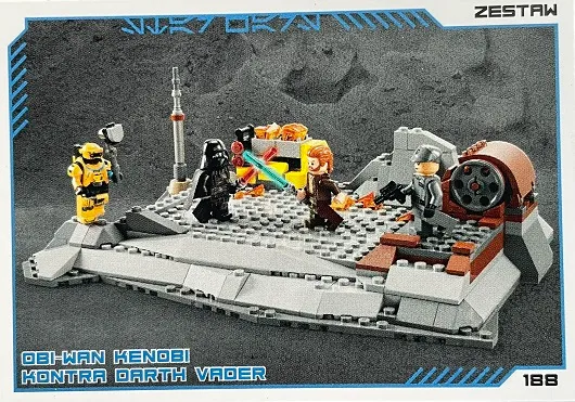 Star Wars Trading Card Collection (Polish) Series 4 (Edycja Mocy) - # 188 Obi-Wan Kenobi kontra Darth Vader