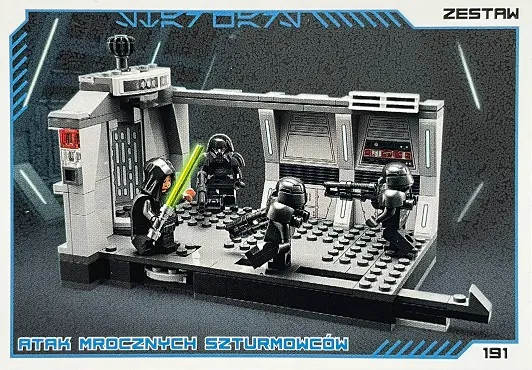 Star Wars Trading Card Collection (Polish) Series 4 (Edycja Mocy) - # 191 Atak mrocznych szturmowców