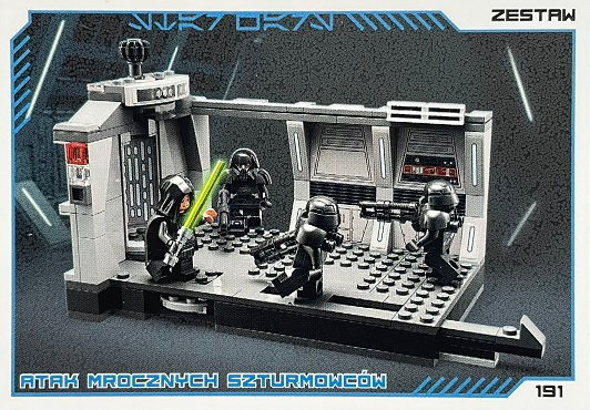 Star Wars Trading Card Collection (Polish) Series 4 (Edycja Mocy) - # 191 Atak mrocznych szturmowców