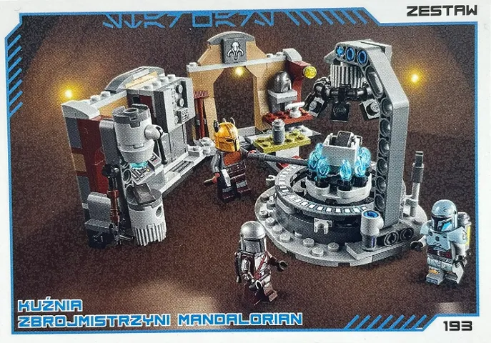 Star Wars Trading Card Collection (Polish) Series 4 (Edycja Mocy) - # 193 Kuźnia zbrojmistrzyni Mandalorian