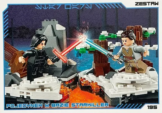 Star Wars Trading Card Collection (Polish) Series 4 (Edycja Mocy) - # 195 Pojedynek w bazie Starkiller