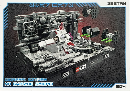 Star Wars Trading Card Collection (Polish) Series 4 (Edycja Mocy) - # 204 Diorama: Szturm na Gwiazdę śmierci