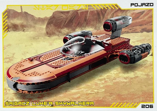 Star Wars Trading Card Collection (Polish) Series 4 (Edycja Mocy) - # 206 Śmigacz Luke'a Skywalkera