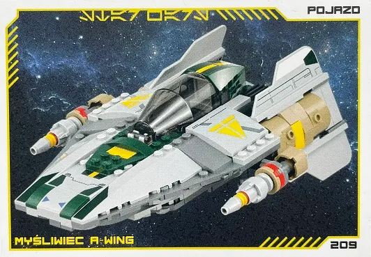 Star Wars Trading Card Collection (Polish) Series 4 (Edycja Mocy) - # 209 Myśliwiec A-wing