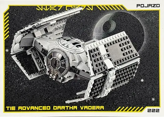 Star Wars Trading Card Collection (Polish) Series 4 (Edycja Mocy) - # 222 TIE Advanced Dartha Vadera