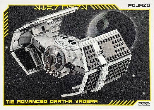 Star Wars Trading Card Collection (Polish) Series 4 (Edycja Mocy) - # 222 TIE Advanced Dartha Vadera
