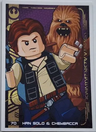 Star Wars Trading Card Collection (German) Series 5 (Jubiläums-Edition) - # 70 Han Solo & Chewbacca