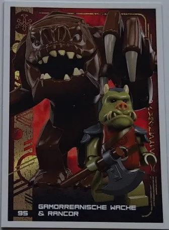 Star Wars Trading Card Collection (German) Series 5 (Jubiläums-Edition) - # 95 Gamorreanische Wache & Rancor