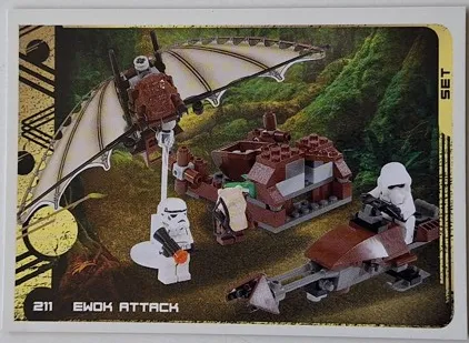 Star Wars Trading Card Collection (German) Series 5 (Jubiläums-Edition) - # 211 Ewok Attack