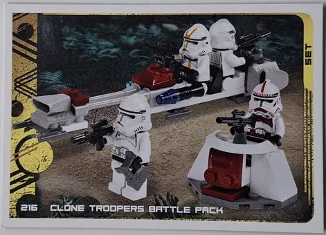 Star Wars Trading Card Collection (German) Series 5 (Jubiläums-Edition) - # 216 Clone Troopers Battle Pack