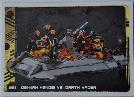 Star Wars Trading Card Collection (German) Series 5 (Jubiläums-Edition) - # 231 Obi-Wan Kenobi vs. Darth Vader