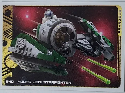 Star Wars Trading Card Collection (German) Series 5 (Jubiläums-Edition) - # 240 Yodas Jedi Starfighter