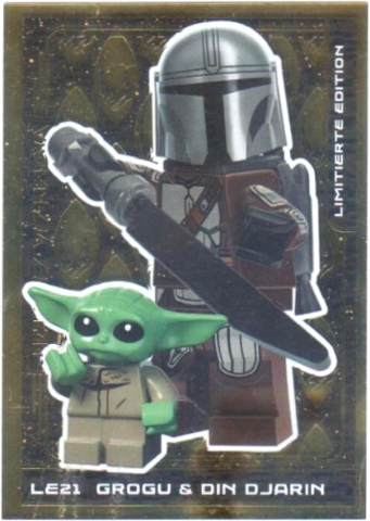 Star Wars Trading Card Collection (German) Series 5 (Jubiläums-Edition) - # LE21 Grogu & Din Djarin Limitierte Edition