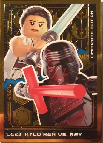 Star Wars Trading Card Collection (German) Series 5 (Jubiläums-Edition) - # LE23 Kylo Ren vs. Rey Limitierte Edition
