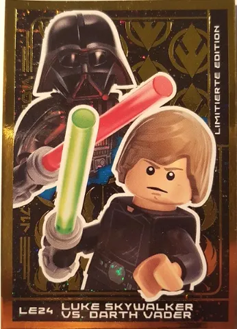 Star Wars Trading Card Collection (German) Series 5 (Jubiläums-Edition) - # LE24 Luke Skywalker vs. Darth Vader Limitierte Edition