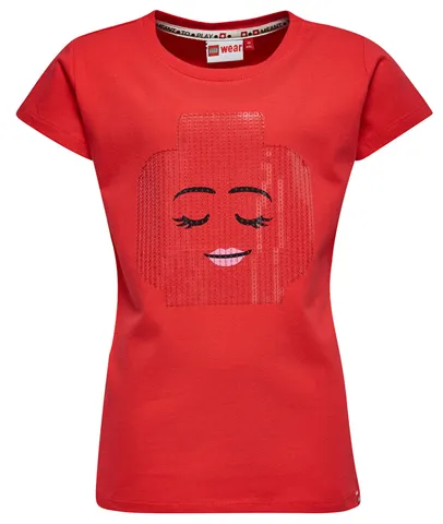 T-Shirt, Female Head Smiling, Eyes Closed Girls (Tallys 101)
