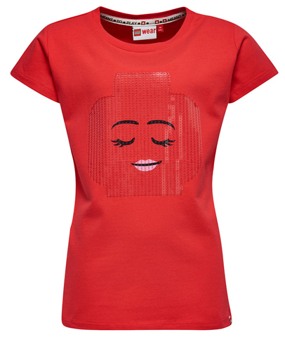 T-Shirt, Female Head Smiling, Eyes Closed Girls (Tallys 101)