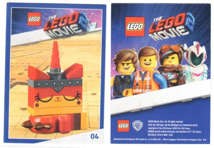 The LEGO Movie 2, Card #04 - Unikitty, Warrior Kitty, Sleeping